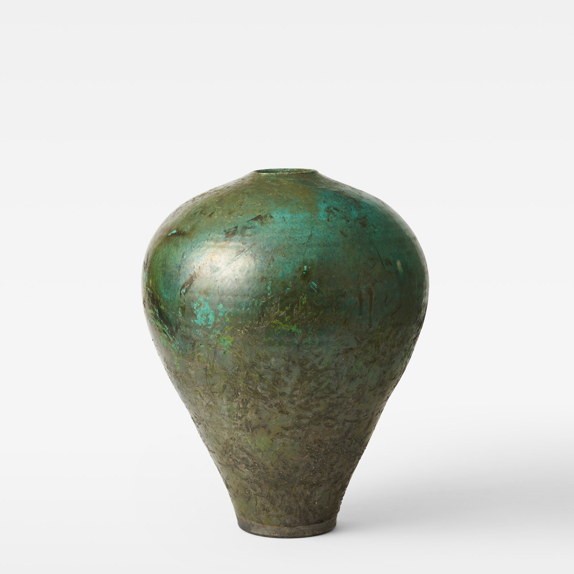 Substantial Raku Vase Set