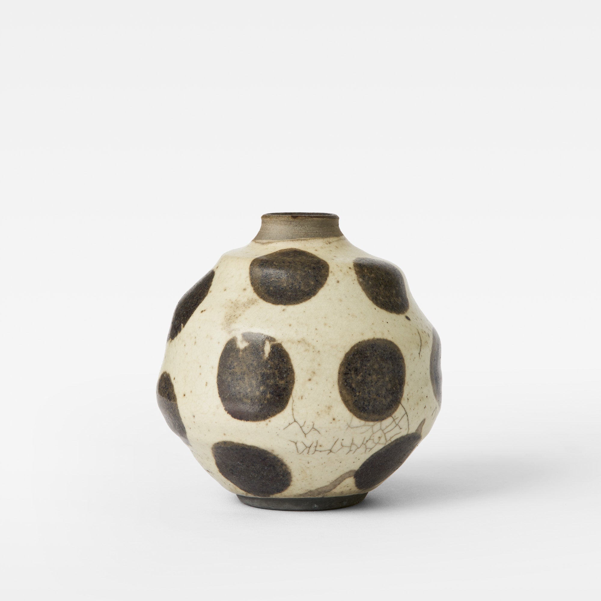 Dotted Raku Vase