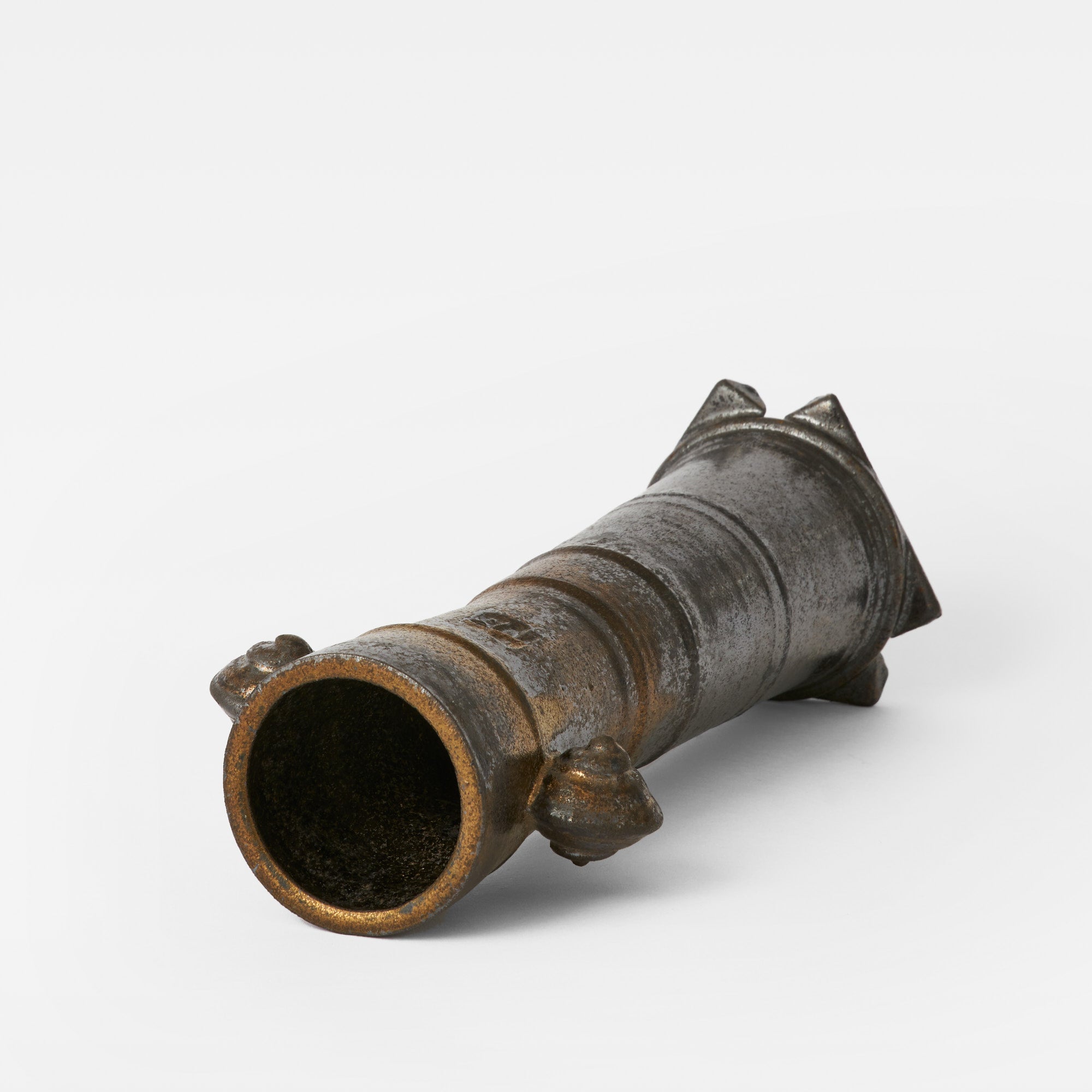 Metallic Mottled Glaze Vase