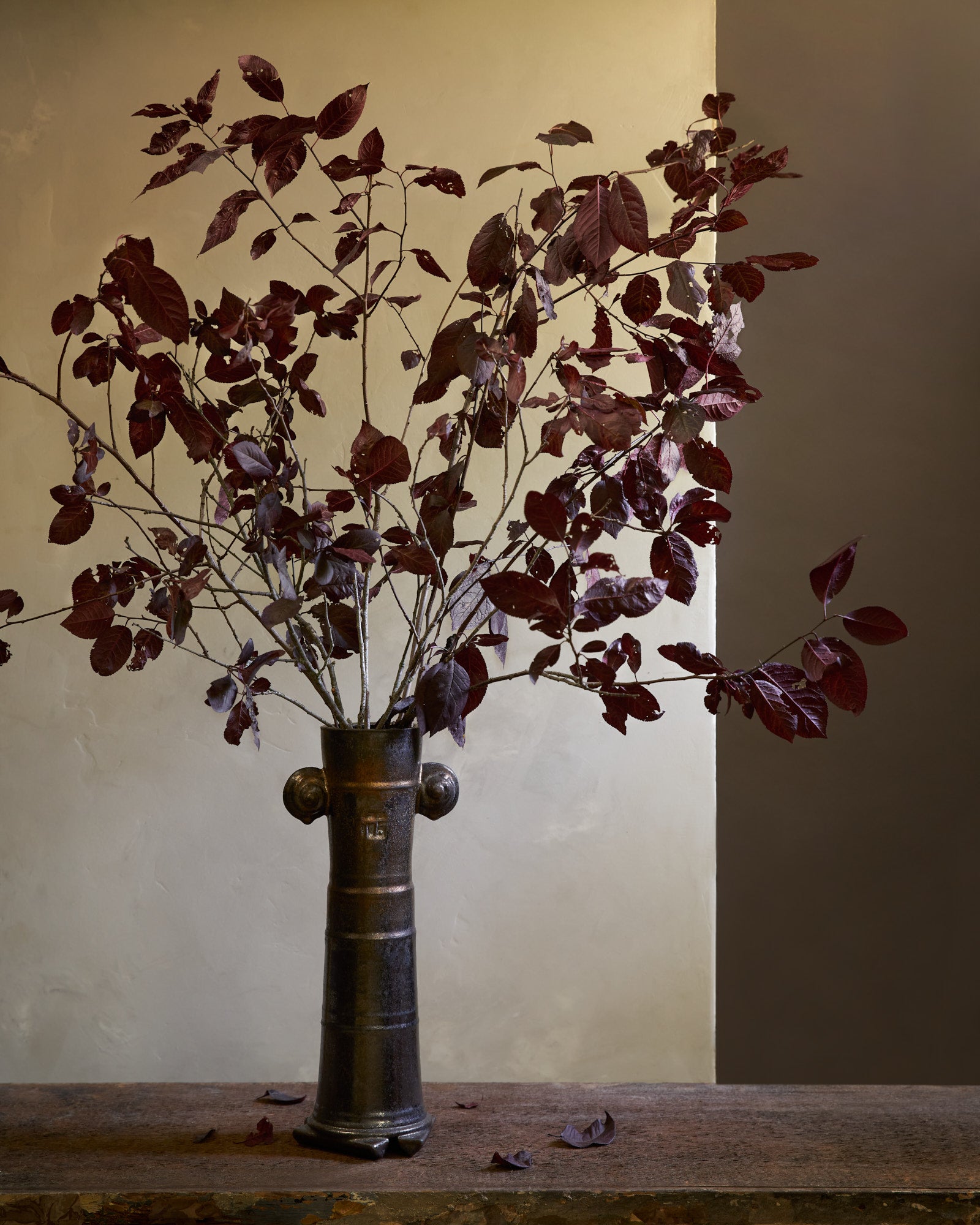 Metallic Mottled Glaze Vase