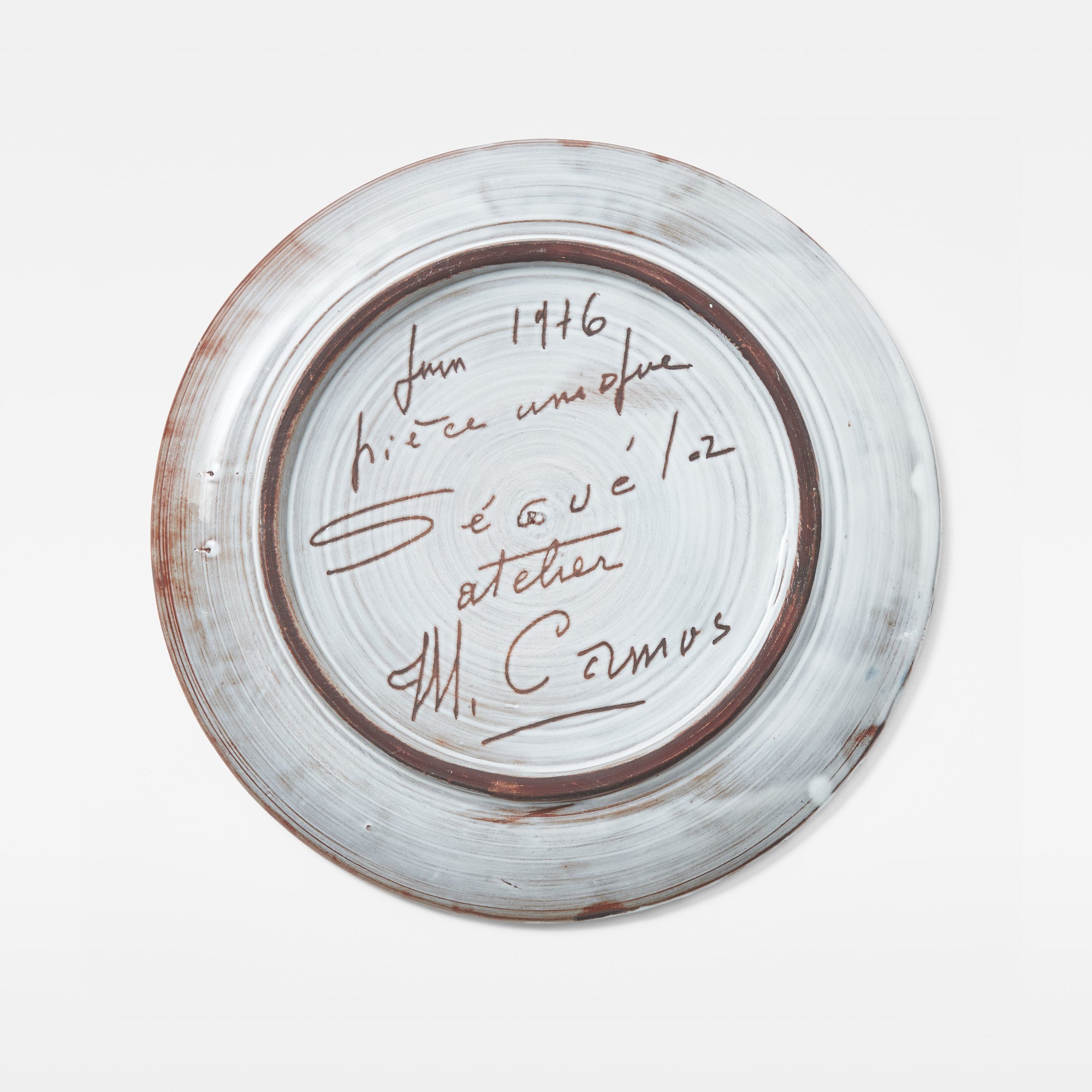 Harry Séguéla Signed Plate