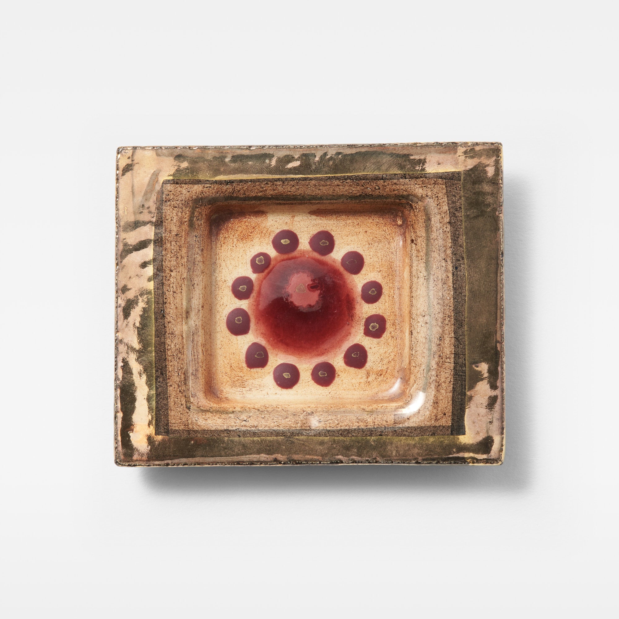 Georges Pelletier Gilded Ceramic Tray