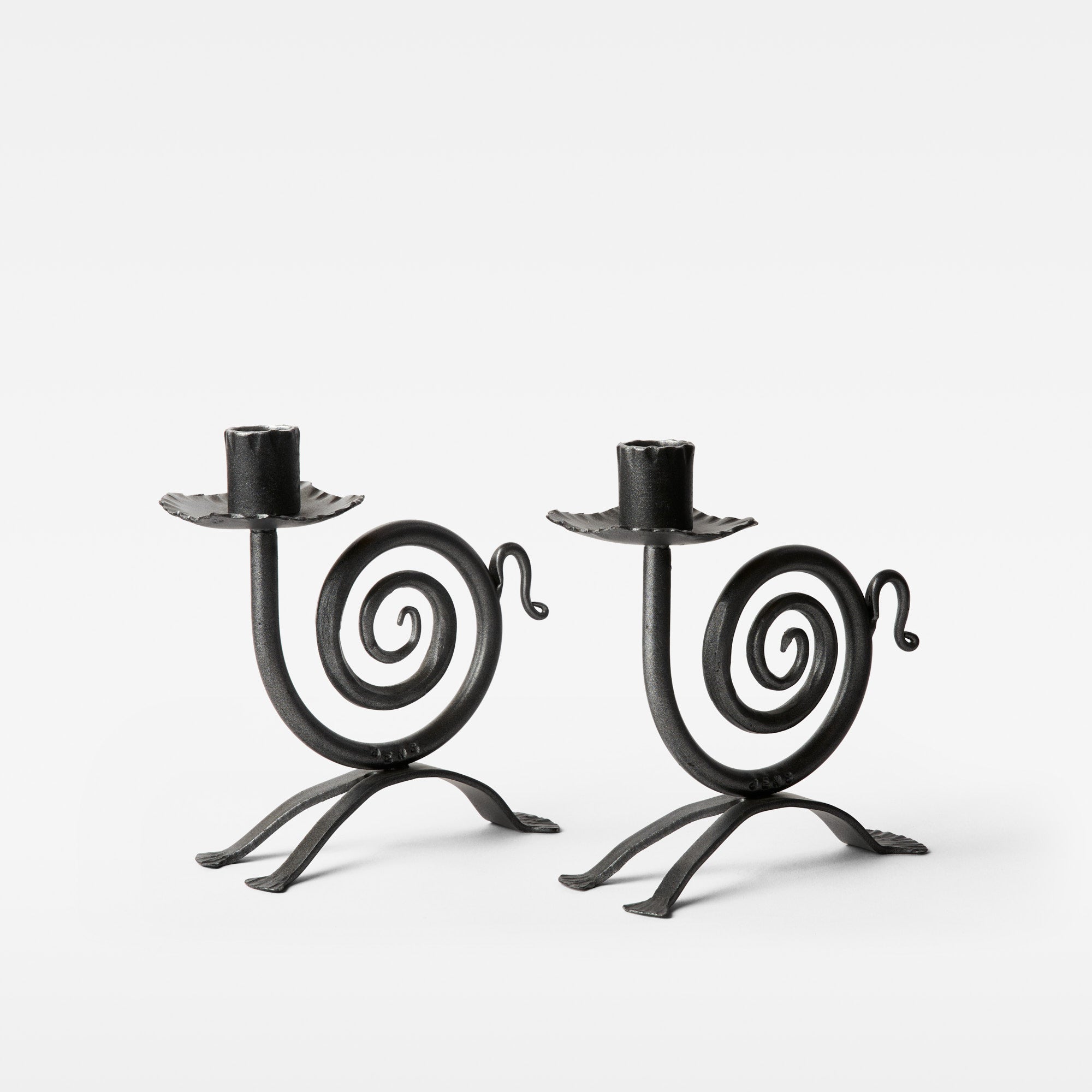 Jens Quistgaard Spiral Candle Holders - Pair