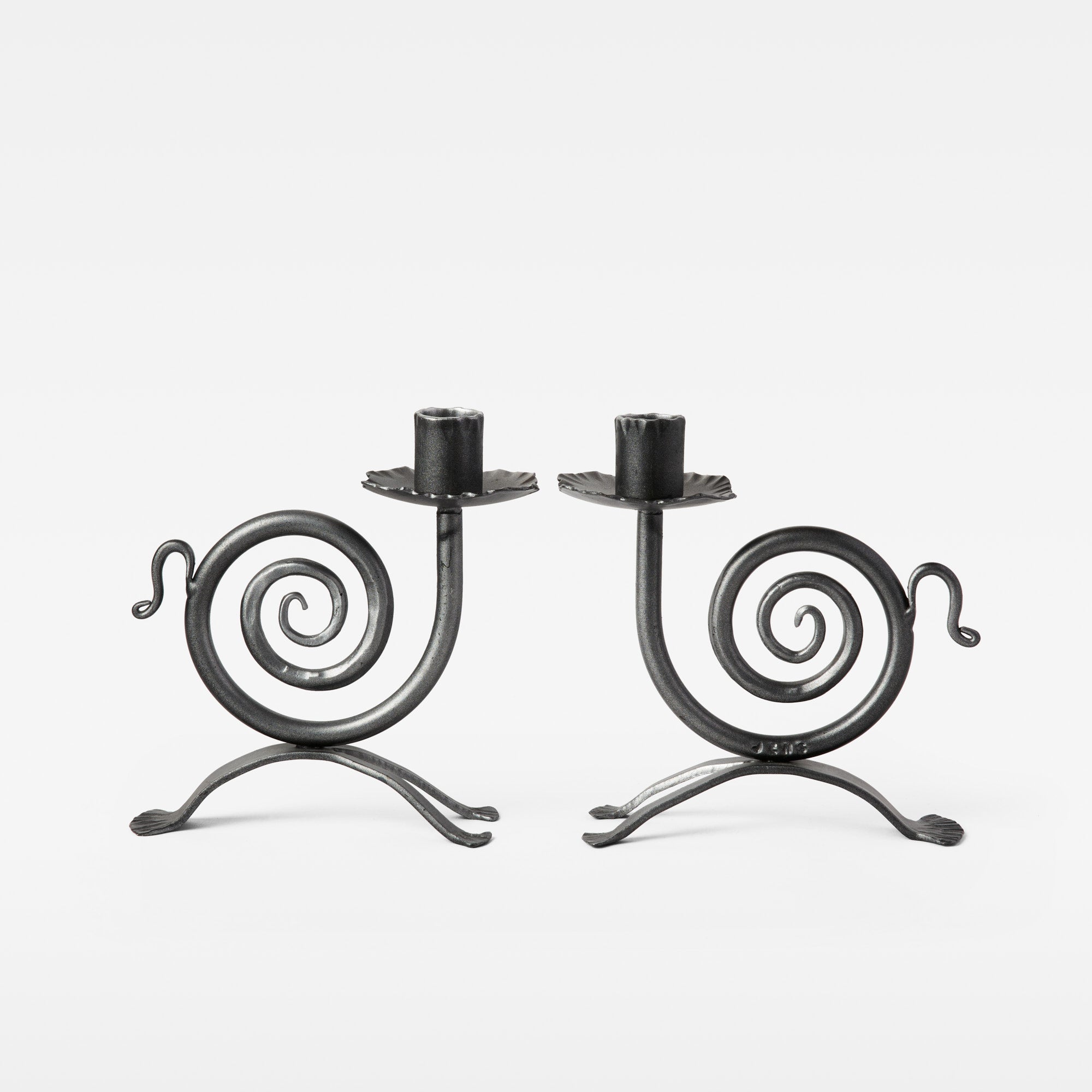 Jens Quistgaard Spiral Candle Holders - Pair