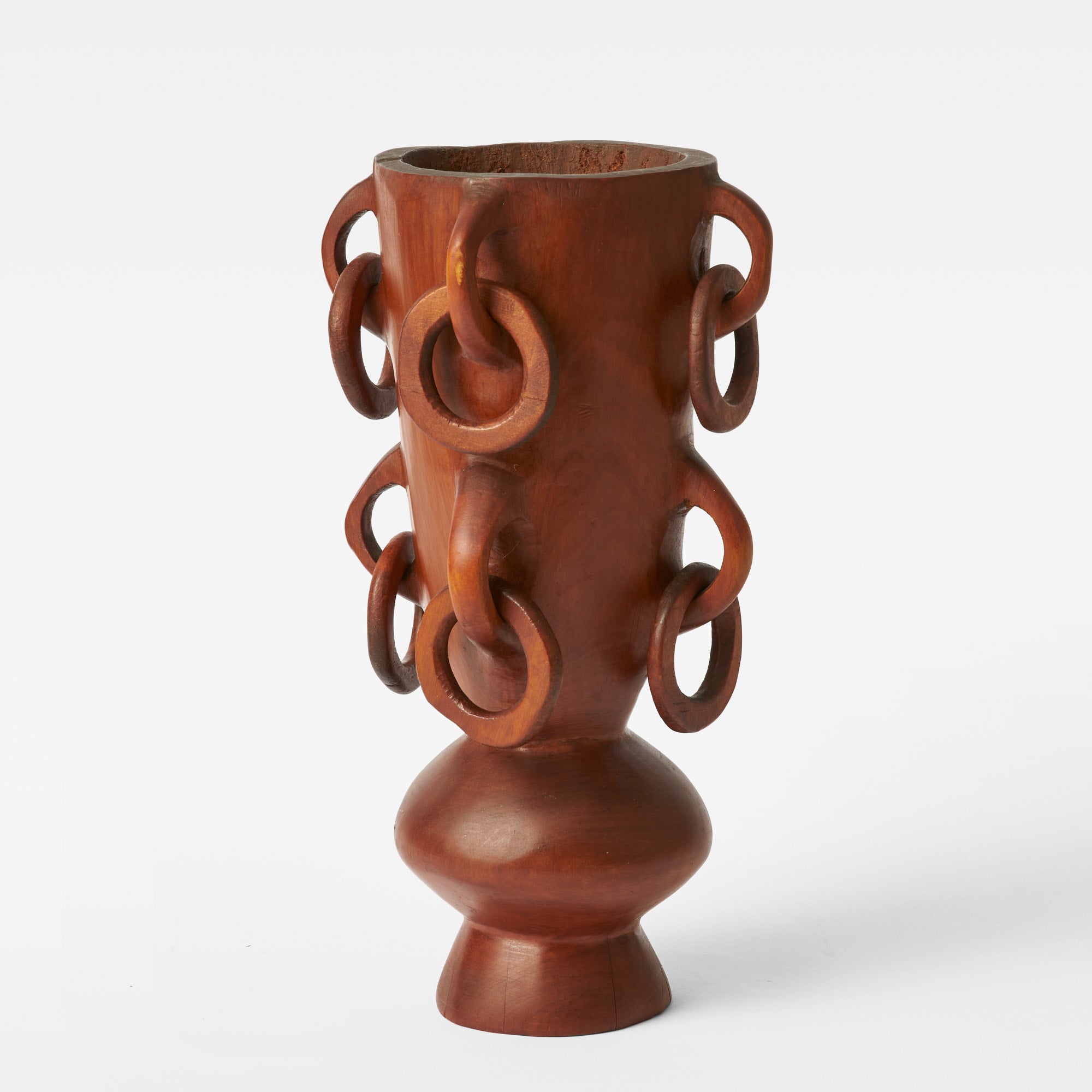 Hand Carved Treen Vase