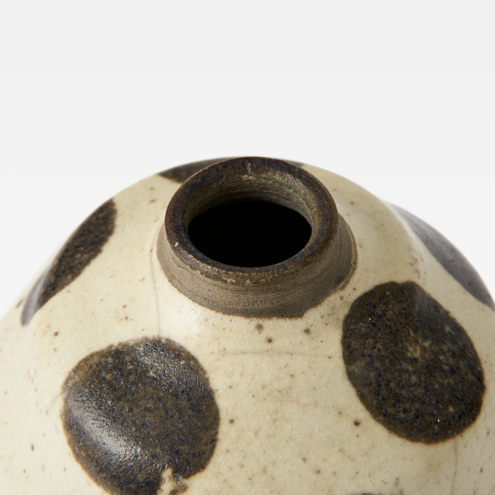 Dotted Raku Vase