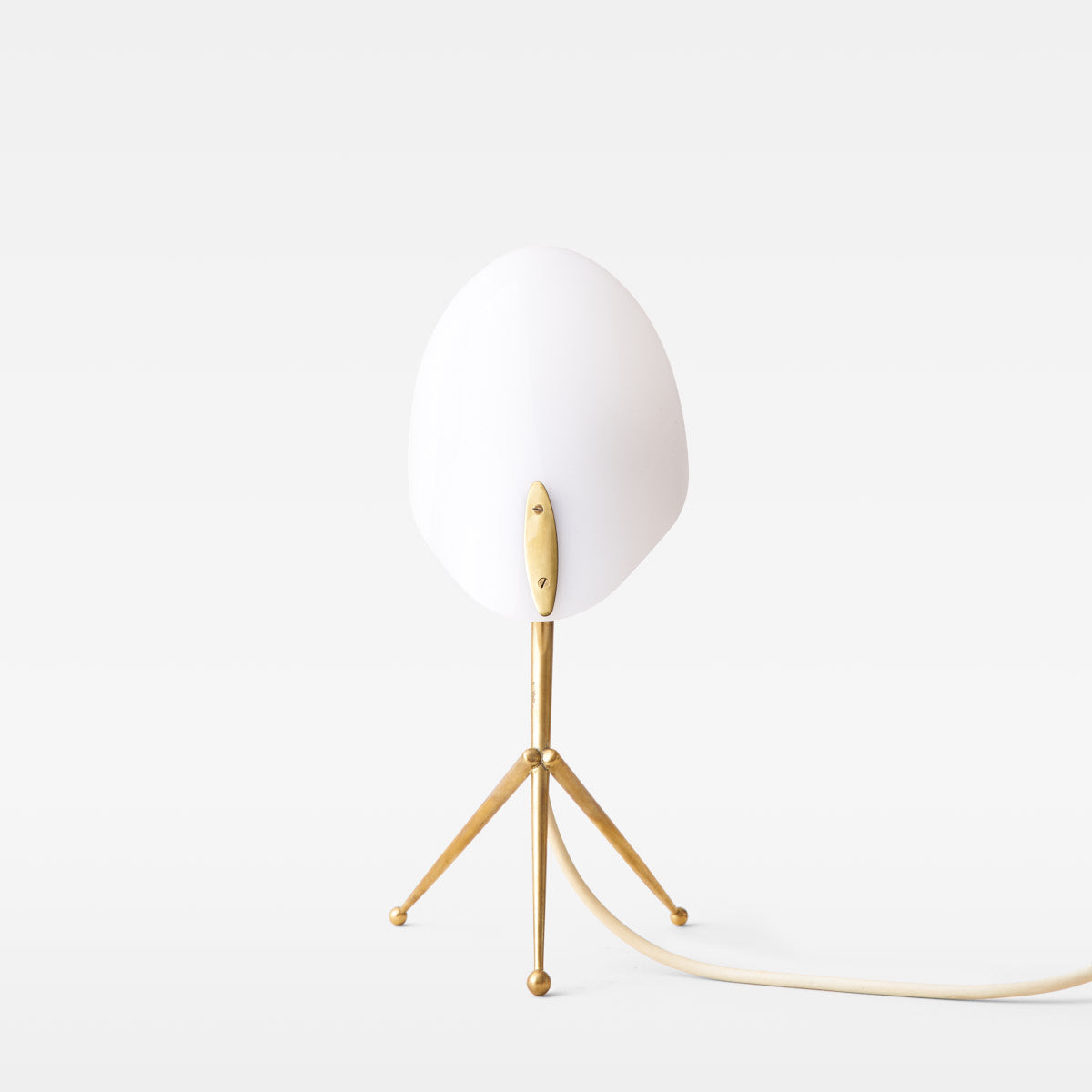 Offenbach Brass Tripod Lamps Pair