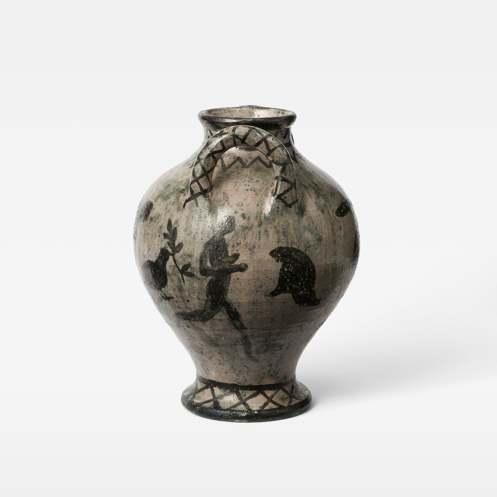 Contemporary Vessel with Greek Imagery