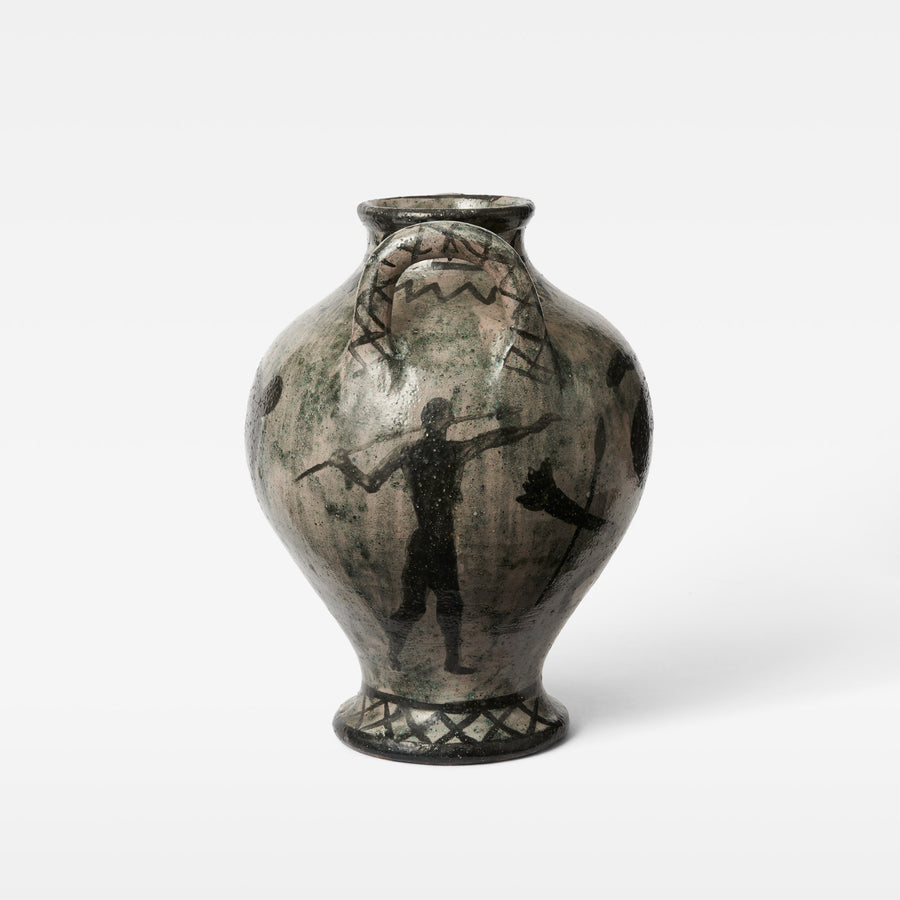 Contemporary Vessel with Greek Imagery