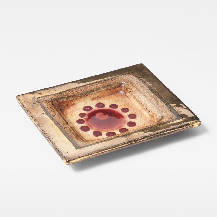 Georges Pelletier Gilded Ceramic Tray